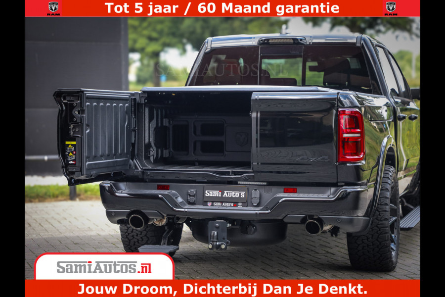 Dodge Ram 1500 Limited Night High Output 540HP 706Nm | Massage + Full Option | De Meest Luxe en Volle Pick-Up in zijn Klasse | Comfortabele Dubbele Cabine met Royale 5 Zitplaatsen | BPM vrij | Nu Leverbaar uit Voorraad | Voorraad Nr 2326 - 5169