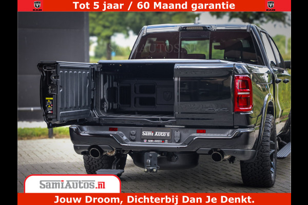 Dodge Ram 1500 Limited Night High Output 540HP 706Nm | Massage + Full Option | De Meest Luxe en Volle Pick-Up in zijn Klasse | Comfortabele Dubbele Cabine met Royale 5 Zitplaatsen | BPM vrij | Nu Leverbaar uit Voorraad | Voorraad Nr 2326 - 5169