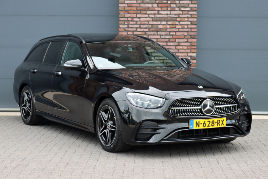 Mercedes-Benz E-Klasse Estate 200 AMG Line Premium+ Aut9 | Panoramadak | Burmester | Memory | Trekhaak | Leder | Surround Camera | Keyless Go | Nightpakket |