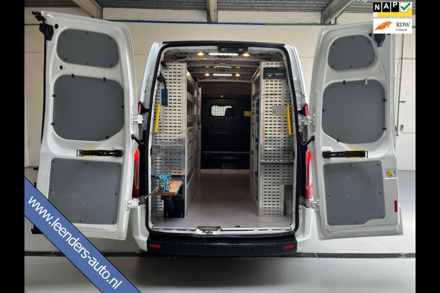 Ford Transit Custom SERVICEWAGEN LANG/ HOOG 320 2.0 TDCI EURO6 L2H2 3Persoons TREND SORTIMO INRICHTING V230 OMVORMER RIJKLAARPRIJS