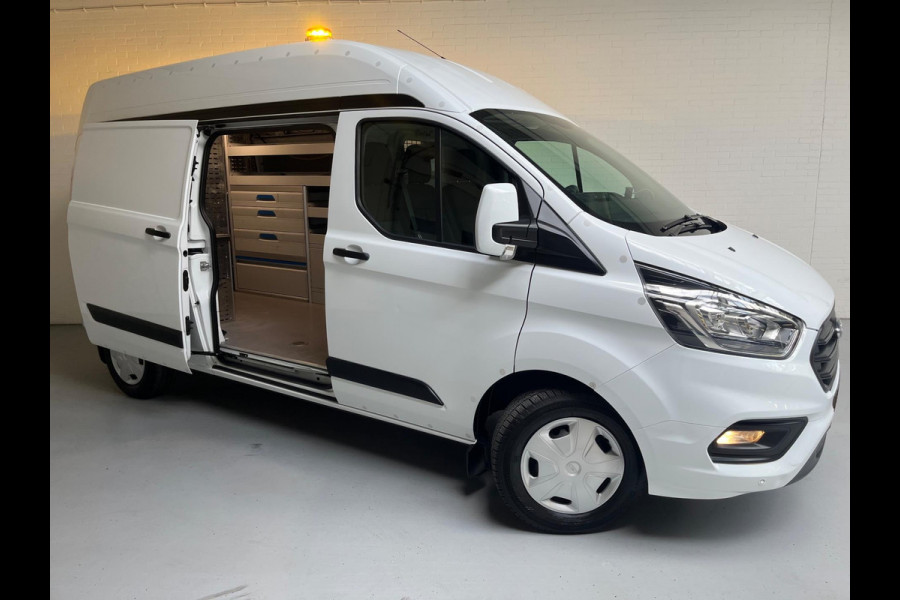 Ford Transit Custom SERVICEWAGEN LANG/ HOOG 320 2.0 TDCI EURO6 L2H2 3Persoons TREND SORTIMO INRICHTING V230 OMVORMER RIJKLAARPRIJS