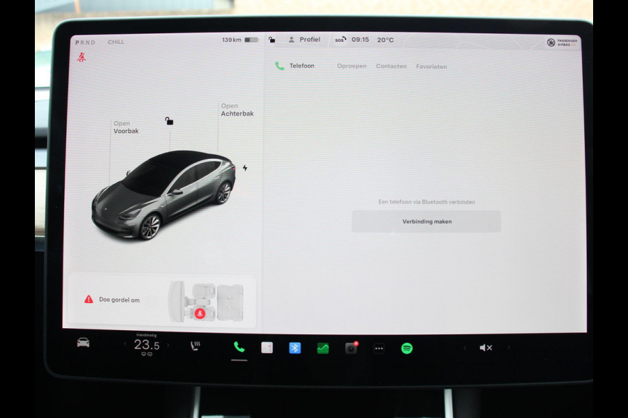Tesla Model 3 Standard RWD Plus 60 kWh | Leder | Panorama dak | Parkeer sensoren VA + Camera | Cruise Control Adaptive | Lichtmetalen velgen