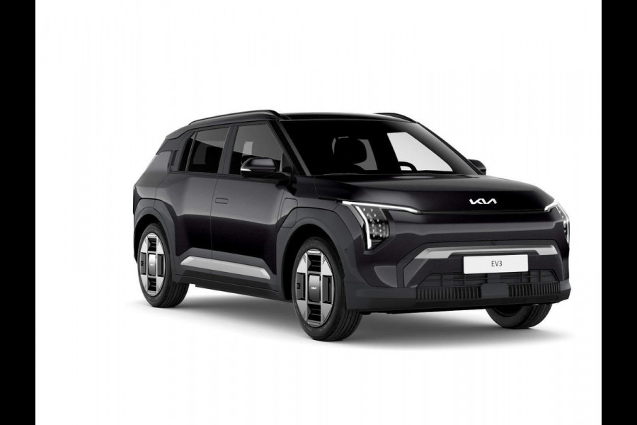 Kia EV3 Plus Advanced 81.4 kWh | Navi | 19" | Adapt. Cruise | Clima | Schuif/Kanteldak | Stoel&Stuurverw. | Priv Glass | BSM | Harman Kardon | Private Lease € 616,- Actie !