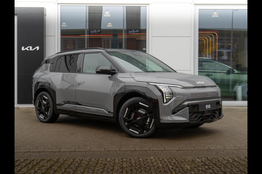 Kia EV3 GT-Line 81.4 kWh | OP VOORRAAD SNEL RIJDEN | Schuif kantel dak | Navigatie | Stoel en stuur verwarming |