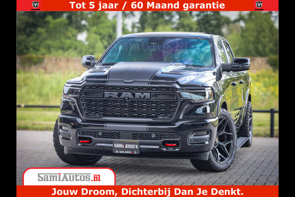 Dodge Ram 1500 Limited Night High Output 540HP 706Nm | Massage + Full Option | De Meest Luxe en Volle Pick-Up in zijn Klasse | Comfortabele Dubbele Cabine met Royale 5 Zitplaatsen | BPM vrij | Nu Leverbaar uit Voorraad | Voorraad Nr 2318 - 5415 Dodge Ram 1500 Limited Night High Output 540HP 706Nm | Massage + Full Option | De Meest Luxe en Volle Pick-Up in zijn Klasse | Comfortabele Dubbele Cabine met Royale 5 Zitplaatsen | BPM vrij | Nu Leverbaar uit Voorraad | Voorraad Nr 2318 - 5415