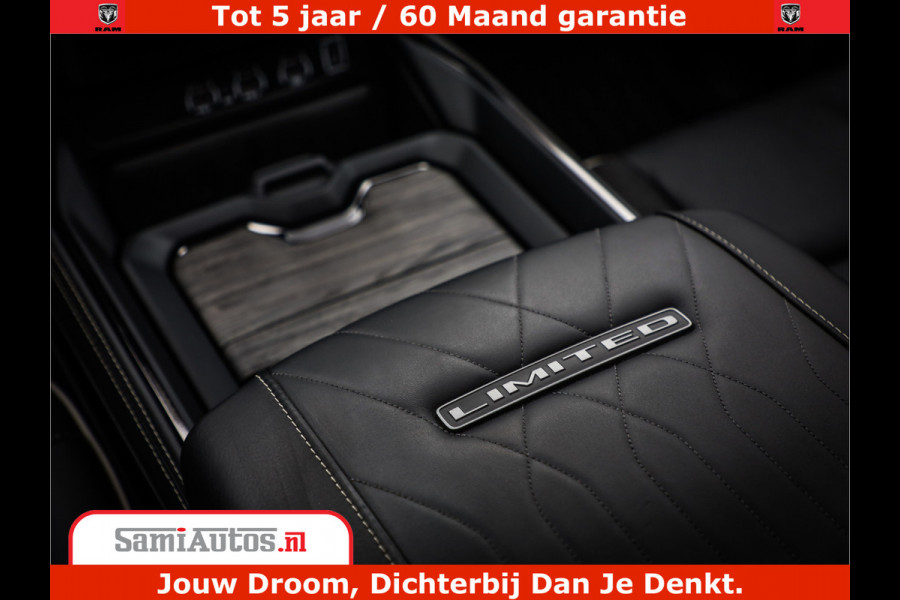 Dodge Ram 1500 Limited Demo Night High Output 540HP 706Nm | Massage + Full Option | De Meest Luxe en Volle Pick-Up in zijn Klasse | Comfortabele Dubbele Cabine met Royale 5 Zitplaatsen | BPM vrij | Nu Leverbaar uit Voorraad | Voorraad Nr 2263 - V76JVF