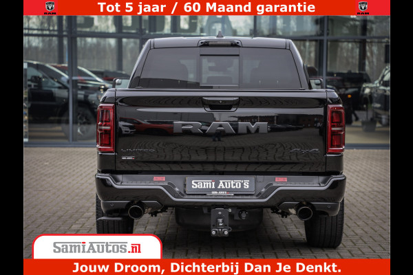 Dodge Ram 1500 Limited Demo Night High Output 540HP 706Nm | Massage + Full Option | De Meest Luxe en Volle Pick-Up in zijn Klasse | Comfortabele Dubbele Cabine met Royale 5 Zitplaatsen | BPM vrij | Nu Leverbaar uit Voorraad | Voorraad Nr 2263 - V76JVF