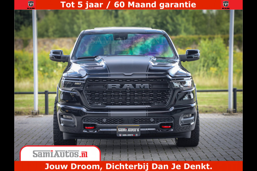 Dodge Ram 1500 Limited Night H.O 540HP 706Nm | Massage + Full Option | De Meest Luxe en Volle Pick-Up in zijn Klasse | Comfortabele Dubbele Cabine met Royale 5 Zitplaatsen | BPM vrij | Nu Leverbaar uit Voorraad | Voorraad Nr 2349 -  5159