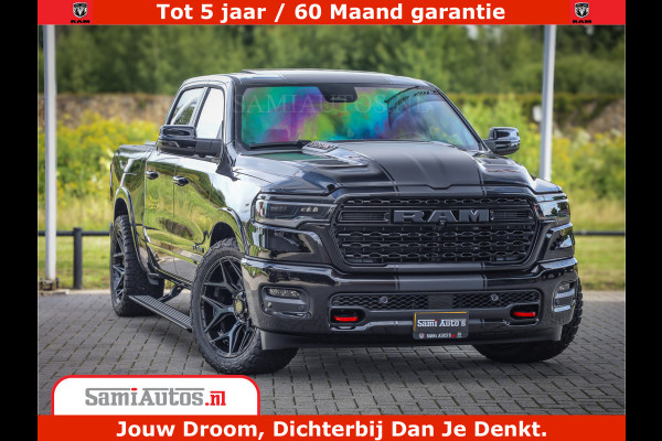 Dodge Ram 1500 Limited Night H.O 540HP 706Nm | Massage + Full Option | De Meest Luxe en Volle Pick-Up in zijn Klasse | Comfortabele Dubbele Cabine met Royale 5 Zitplaatsen | BPM vrij | Nu Leverbaar uit Voorraad | Voorraad Nr 2349 -  5159