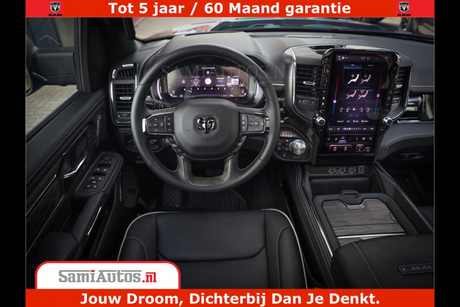 Dodge Ram 1500 Limited Night H.O 540HP 706Nm | Massage + Full Option | De Meest Luxe en Volle Pick-Up in zijn Klasse | Comfortabele Dubbele Cabine met Royale 5 Zitplaatsen | BPM vrij | Nu Leverbaar uit Voorraad | Voorraad Nr 2349 -  5159