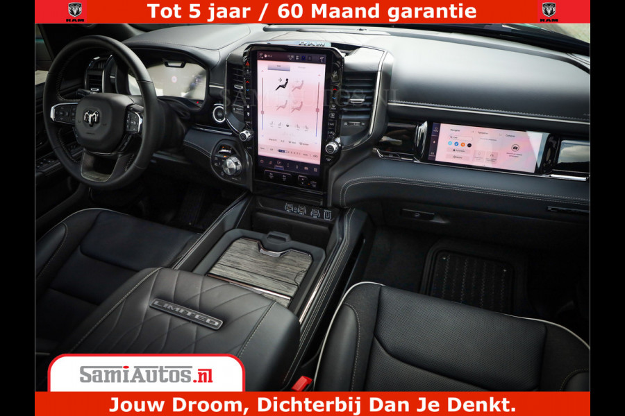 Dodge Ram 1500 Limited Night H.O 540HP 706Nm | Massage + Full Option | De Meest Luxe en Volle Pick-Up in zijn Klasse | Comfortabele Dubbele Cabine met Royale 5 Zitplaatsen | BPM vrij | Nu Leverbaar uit Voorraad | Voorraad Nr 2349 -  5159