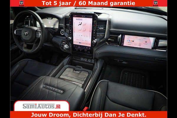 Dodge Ram 1500 Limited Night H.O 540HP 706Nm | Massage + Full Option | De Meest Luxe en Volle Pick-Up in zijn Klasse | Comfortabele Dubbele Cabine met Royale 5 Zitplaatsen | BPM vrij | Nu Leverbaar uit Voorraad | Voorraad Nr 2349 -  5159