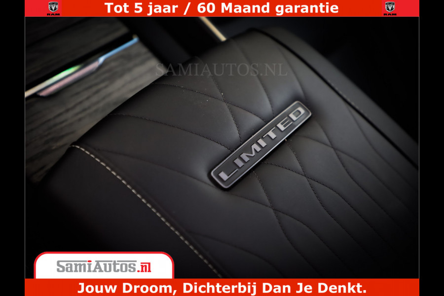 Dodge Ram 1500 Limited Night H.O 540HP 706Nm | Massage + Full Option | De Meest Luxe en Volle Pick-Up in zijn Klasse | Comfortabele Dubbele Cabine met Royale 5 Zitplaatsen | BPM vrij | Nu Leverbaar uit Voorraad | Voorraad Nr 2349 -  5159