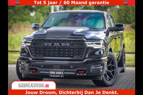 Dodge Ram 1500 Limited Night H.O 540HP 706Nm | Massage + Full Option | De Meest Luxe en Volle Pick-Up in zijn Klasse | Comfortabele Dubbele Cabine met Royale 5 Zitplaatsen | BPM vrij | Nu Leverbaar uit Voorraad | Voorraad Nr 2349 -  5159