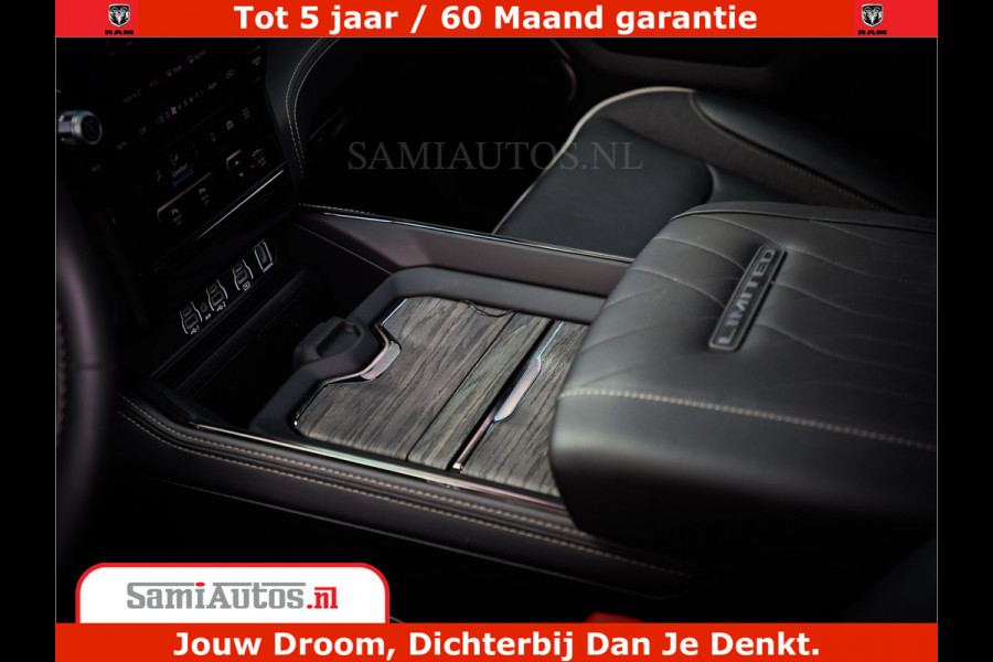 Dodge Ram 1500 Limited Night H.O 540HP 706Nm | Massage + Full Option | De Meest Luxe en Volle Pick-Up in zijn Klasse | Comfortabele Dubbele Cabine met Royale 5 Zitplaatsen | BPM vrij | Nu Leverbaar uit Voorraad | Voorraad Nr 2349 -  5159