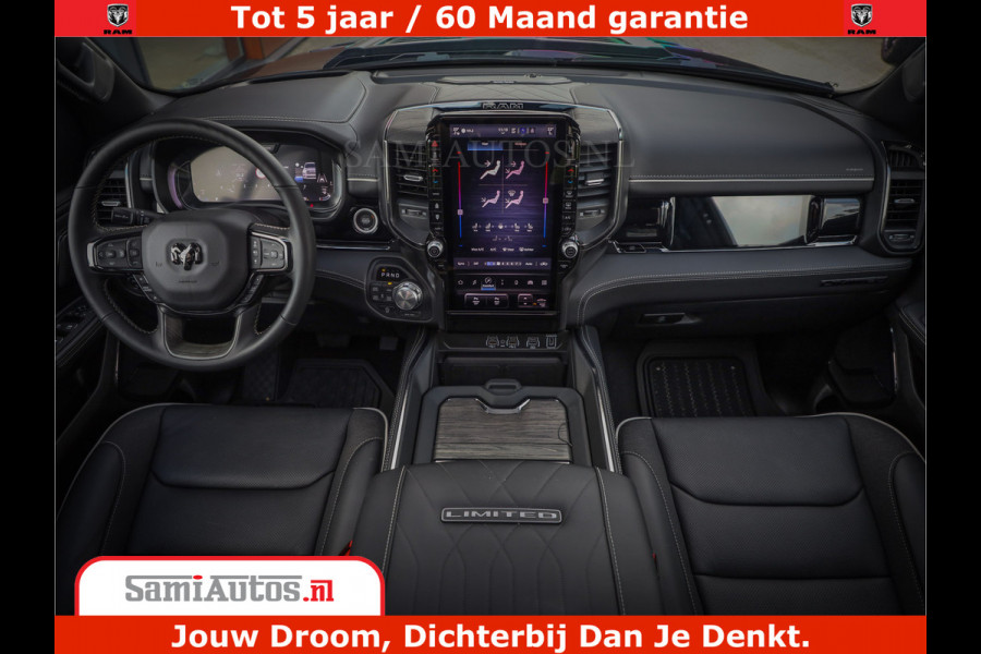 Dodge Ram 1500 Limited Night H.O 540HP 706Nm | Massage + Full Option | De Meest Luxe en Volle Pick-Up in zijn Klasse | Comfortabele Dubbele Cabine met Royale 5 Zitplaatsen | BPM vrij | Nu Leverbaar uit Voorraad | Voorraad Nr 2349 -  5159
