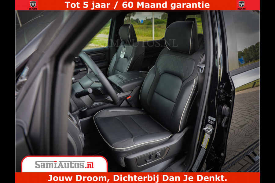 Dodge Ram 1500 Limited Night H.O 540HP 706Nm | Massage + Full Option | De Meest Luxe en Volle Pick-Up in zijn Klasse | Comfortabele Dubbele Cabine met Royale 5 Zitplaatsen | BPM vrij | Nu Leverbaar uit Voorraad | Voorraad Nr 2349 -  5159