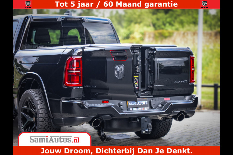 Dodge Ram 1500 Limited Night H.O 540HP 706Nm | Massage + Full Option | De Meest Luxe en Volle Pick-Up in zijn Klasse | Comfortabele Dubbele Cabine met Royale 5 Zitplaatsen | BPM vrij | Nu Leverbaar uit Voorraad | Voorraad Nr 2349 -  5159