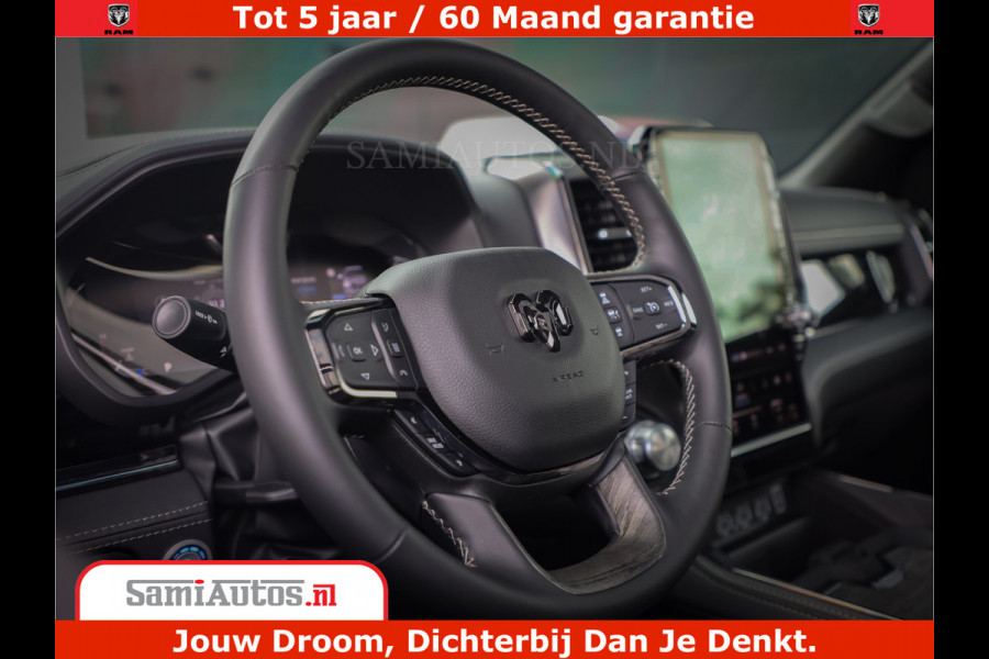 Dodge Ram 1500 Limited Night H.O 540HP 706Nm | Massage + Full Option | De Meest Luxe en Volle Pick-Up in zijn Klasse | Comfortabele Dubbele Cabine met Royale 5 Zitplaatsen | BPM vrij | Nu Leverbaar uit Voorraad | Voorraad Nr 2349 -  5159