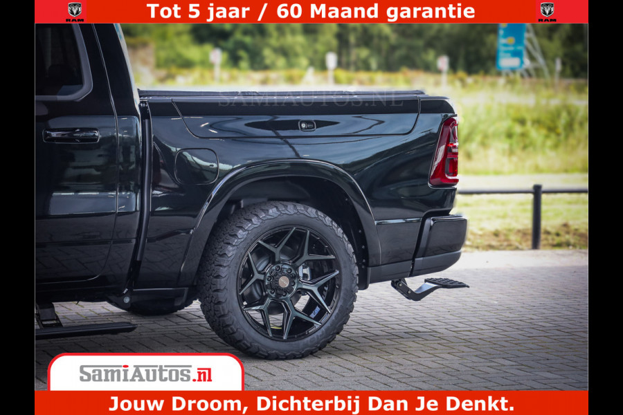 Dodge Ram 1500 Limited Night H.O 540HP 706Nm | Massage + Full Option | De Meest Luxe en Volle Pick-Up in zijn Klasse | Comfortabele Dubbele Cabine met Royale 5 Zitplaatsen | BPM vrij | Nu Leverbaar uit Voorraad | Voorraad Nr 2349 -  5159