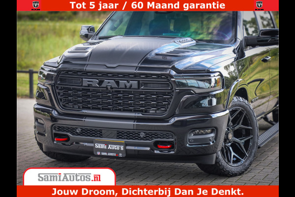 Dodge Ram 1500 Limited Night H.O 540HP 706Nm | Massage + Full Option | De Meest Luxe en Volle Pick-Up in zijn Klasse | Comfortabele Dubbele Cabine met Royale 5 Zitplaatsen | BPM vrij | Nu Leverbaar uit Voorraad | Voorraad Nr 2349 -  5159