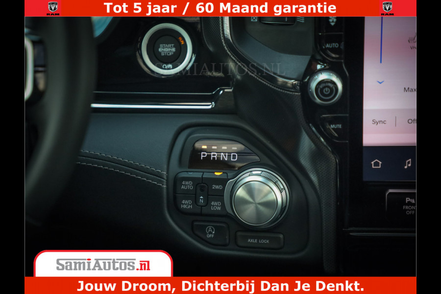 Dodge Ram 1500 Limited Night H.O 540HP 706Nm | Massage + Full Option | De Meest Luxe en Volle Pick-Up in zijn Klasse | Comfortabele Dubbele Cabine met Royale 5 Zitplaatsen | BPM vrij | Nu Leverbaar uit Voorraad | Voorraad Nr 2349 -  5159