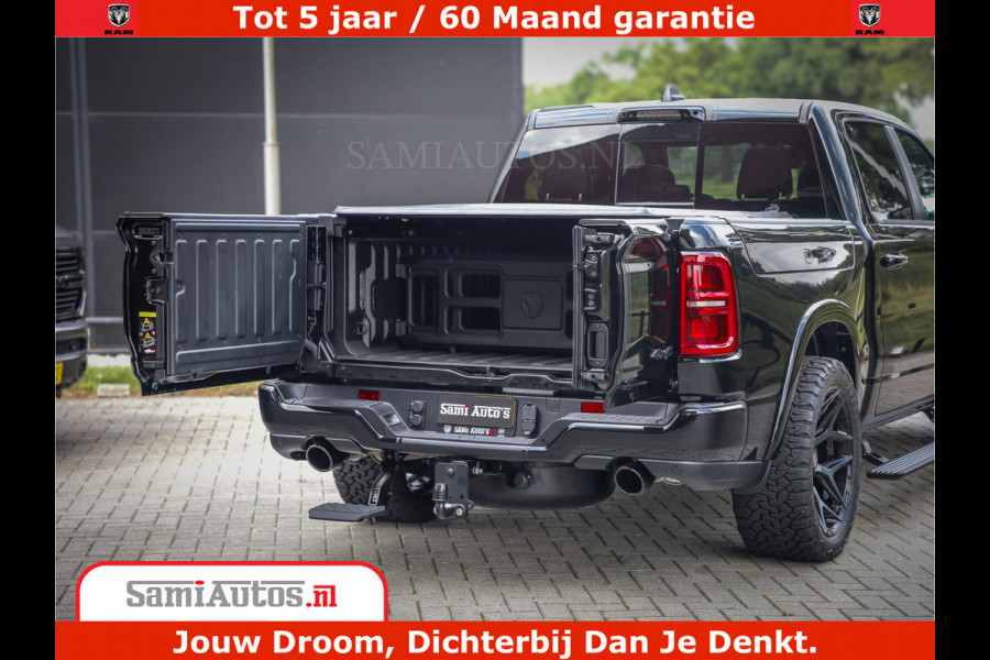 Dodge Ram 1500 Limited Night H.O 540HP 706Nm | Massage + Full Option | De Meest Luxe en Volle Pick-Up in zijn Klasse | Comfortabele Dubbele Cabine met Royale 5 Zitplaatsen | BPM vrij | Nu Leverbaar uit Voorraad | Voorraad Nr 2349 -  5159