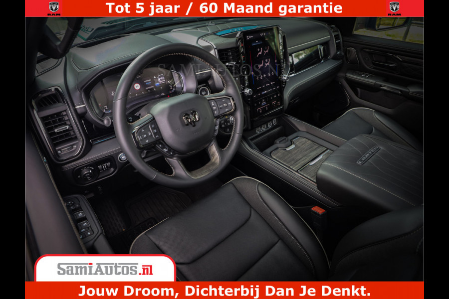 Dodge Ram 1500 Limited Night H.O 540HP 706Nm | Massage + Full Option | De Meest Luxe en Volle Pick-Up in zijn Klasse | Comfortabele Dubbele Cabine met Royale 5 Zitplaatsen | BPM vrij | Nu Leverbaar uit Voorraad | Voorraad Nr 2349 -  5159