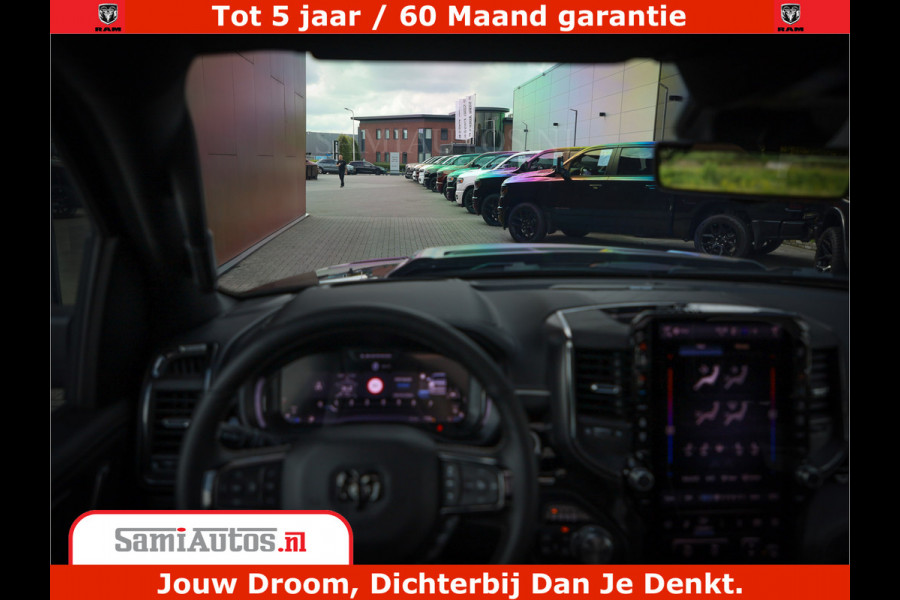 Dodge Ram 1500 Limited Night H.O 540HP 706Nm | Massage + Full Option | De Meest Luxe en Volle Pick-Up in zijn Klasse | Comfortabele Dubbele Cabine met Royale 5 Zitplaatsen | BPM vrij | Nu Leverbaar uit Voorraad | Voorraad Nr 2349 -  5159