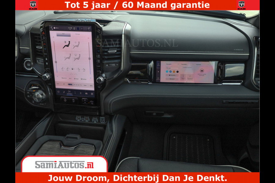 Dodge Ram 1500 Limited Night H.O 540HP 706Nm | Massage + Full Option | De Meest Luxe en Volle Pick-Up in zijn Klasse | Comfortabele Dubbele Cabine met Royale 5 Zitplaatsen | BPM vrij | Nu Leverbaar uit Voorraad | Voorraad Nr 2349 -  5159