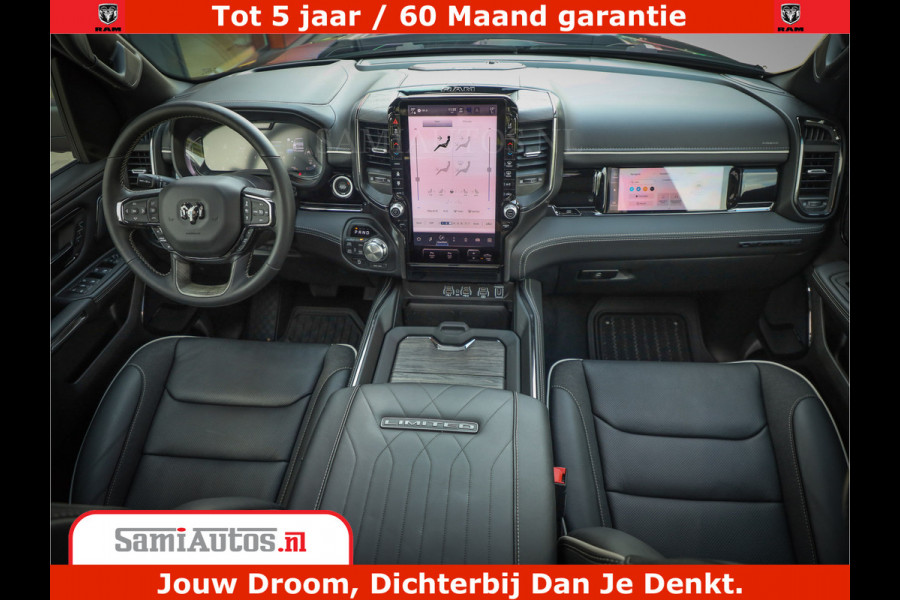 Dodge Ram 1500 Limited Night H.O 540HP 706Nm | Massage + Full Option | De Meest Luxe en Volle Pick-Up in zijn Klasse | Comfortabele Dubbele Cabine met Royale 5 Zitplaatsen | BPM vrij | Nu Leverbaar uit Voorraad | Voorraad Nr 2349 -  5159