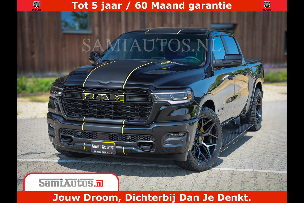 Dodge Ram 1500 Limited Night H.O 540HP 706Nm | Massage + Full Option | De Meest Luxe en Volle Pick-Up in zijn Klasse | Comfortabele Dubbele Cabine met Royale 5 Zitplaatsen | BPM vrij | Nu Leverbaar uit Voorraad | Voorraad Nr 2333 - 5129 Dodge Ram 1500 Limited Night H.O 540HP 706Nm | Massage + Full Option | De Meest Luxe en Volle Pick-Up in zijn Klasse | Comfortabele Dubbele Cabine met Royale 5 Zitplaatsen | BPM vrij | Nu Leverbaar uit Voorraad | Voorraad Nr 2333 - 5129