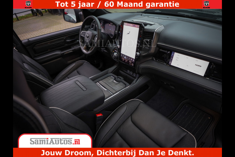 Dodge Ram 1500 Limited Night H.O 540HP 706Nm | Massage + Full Option | De Meest Luxe en Volle Pick-Up in zijn Klasse | Comfortabele Dubbele Cabine met Royale 5 Zitplaatsen | BPM vrij | Nu Leverbaar uit Voorraad | Voorraad Nr 2333 - 5129