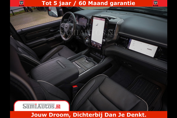 Dodge Ram 1500 Limited Night H.O 540HP 706Nm | Massage + Full Option | De Meest Luxe en Volle Pick-Up in zijn Klasse | Comfortabele Dubbele Cabine met Royale 5 Zitplaatsen | BPM vrij | Nu Leverbaar uit Voorraad | Voorraad Nr 2333 - 5129