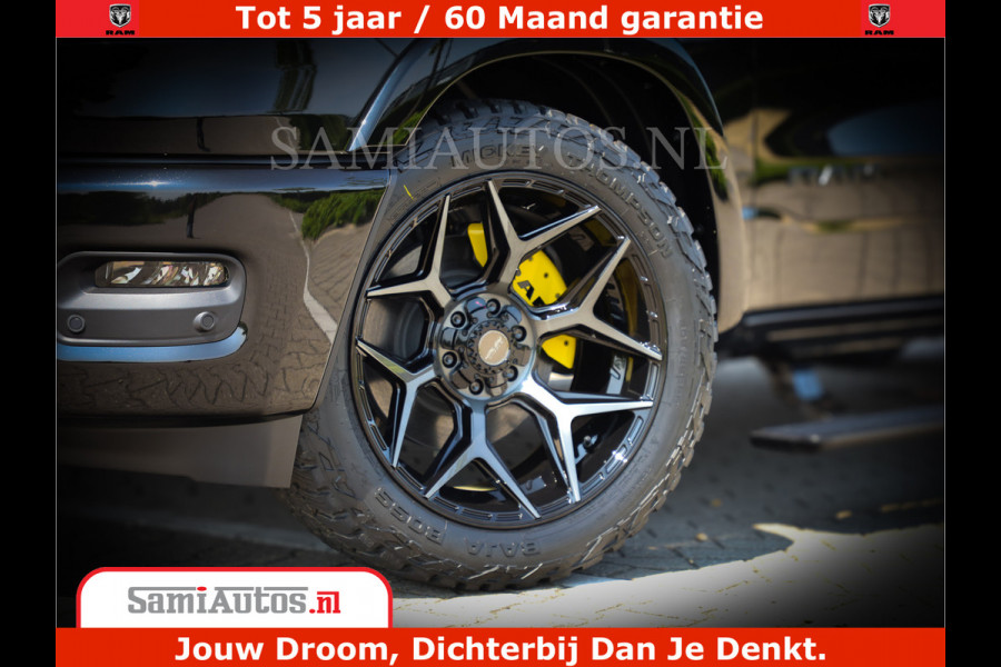 Dodge Ram 1500 Limited Night H.O 540HP 706Nm | Massage + Full Option | De Meest Luxe en Volle Pick-Up in zijn Klasse | Comfortabele Dubbele Cabine met Royale 5 Zitplaatsen | BPM vrij | Nu Leverbaar uit Voorraad | Voorraad Nr 2333 - 5129