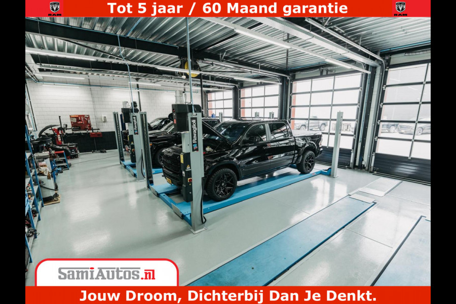 Dodge Ram 1500 Limited Night H.O 540HP 706Nm | Massage + Full Option | De Meest Luxe en Volle Pick-Up in zijn Klasse | Comfortabele Dubbele Cabine met Royale 5 Zitplaatsen | BPM vrij | Nu Leverbaar uit Voorraad | Voorraad Nr 2333 - 5129