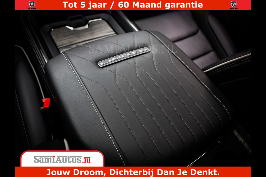 Dodge Ram 1500 Limited Night H.O 540HP 706Nm | Massage + Full Option | De Meest Luxe en Volle Pick-Up in zijn Klasse | Comfortabele Dubbele Cabine met Royale 5 Zitplaatsen | BPM vrij | Nu Leverbaar uit Voorraad | Voorraad Nr 2333 - 5129