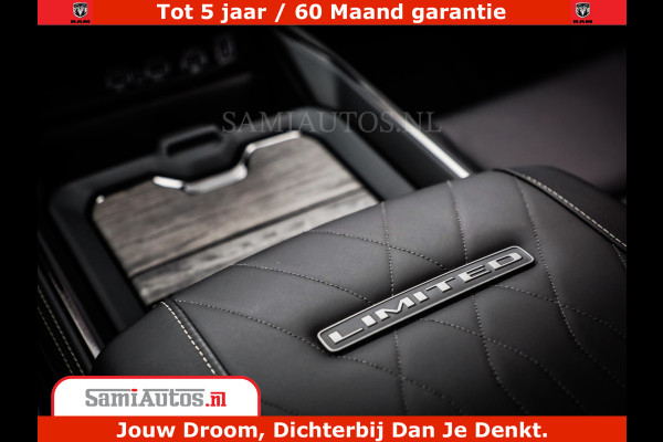 Dodge Ram 1500 Limited Night H.O 540HP 706Nm | Massage + Full Option | De Meest Luxe en Volle Pick-Up in zijn Klasse | Comfortabele Dubbele Cabine met Royale 5 Zitplaatsen | BPM vrij | Nu Leverbaar uit Voorraad | Voorraad Nr 2333 - 5129
