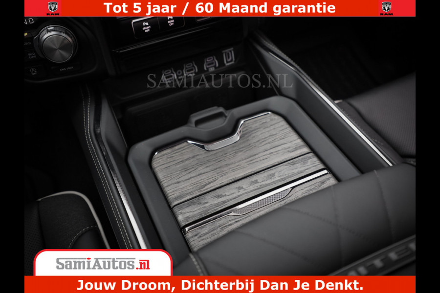 Dodge Ram 1500 Limited Night H.O 540HP 706Nm | Massage + Full Option | De Meest Luxe en Volle Pick-Up in zijn Klasse | Comfortabele Dubbele Cabine met Royale 5 Zitplaatsen | BPM vrij | Nu Leverbaar uit Voorraad | Voorraad Nr 2333 - 5129