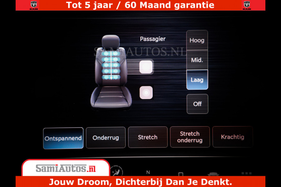 Dodge Ram 1500 Limited Night H.O 540HP 706Nm | Massage + Full Option | De Meest Luxe en Volle Pick-Up in zijn Klasse | Comfortabele Dubbele Cabine met Royale 5 Zitplaatsen | BPM vrij | Nu Leverbaar uit Voorraad | Voorraad Nr 2333 - 5129