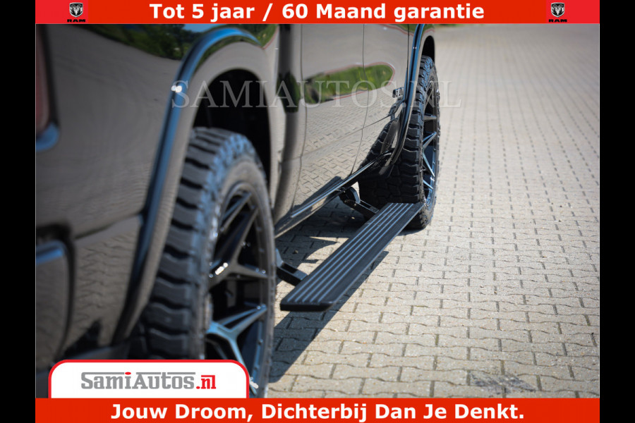 Dodge Ram 1500 Limited Night H.O 540HP 706Nm | Massage + Full Option | De Meest Luxe en Volle Pick-Up in zijn Klasse | Comfortabele Dubbele Cabine met Royale 5 Zitplaatsen | BPM vrij | Nu Leverbaar uit Voorraad | Voorraad Nr 2333 - 5129