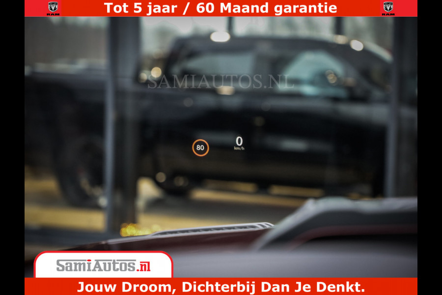 Dodge Ram 1500 Limited Night H.O 540HP 706Nm | Massage + Full Option | De Meest Luxe en Volle Pick-Up in zijn Klasse | Comfortabele Dubbele Cabine met Royale 5 Zitplaatsen | BPM vrij | Nu Leverbaar uit Voorraad | Voorraad Nr 2333 - 5129