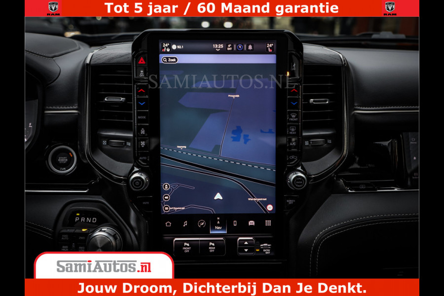 Dodge Ram 1500 Limited Night H.O 540HP 706Nm | Massage + Full Option | De Meest Luxe en Volle Pick-Up in zijn Klasse | Comfortabele Dubbele Cabine met Royale 5 Zitplaatsen | BPM vrij | Nu Leverbaar uit Voorraad | Voorraad Nr 2333 - 5129