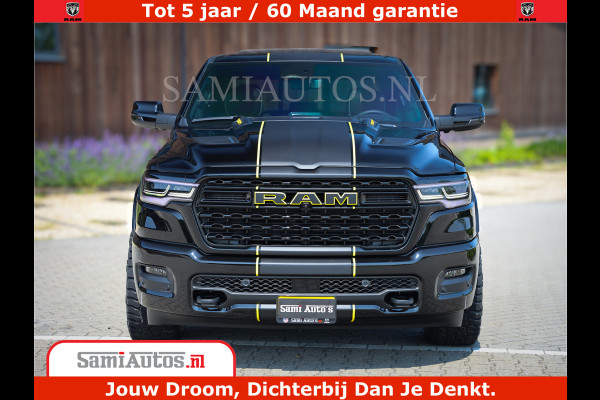 Dodge Ram 1500 Limited Night H.O 540HP 706Nm | Massage + Full Option | De Meest Luxe en Volle Pick-Up in zijn Klasse | Comfortabele Dubbele Cabine met Royale 5 Zitplaatsen | BPM vrij | Nu Leverbaar uit Voorraad | Voorraad Nr 2333 - 5129