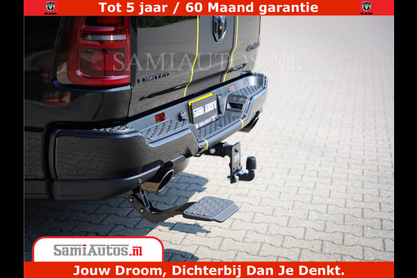 Dodge Ram 1500 Limited Night H.O 540HP 706Nm | Massage + Full Option | De Meest Luxe en Volle Pick-Up in zijn Klasse | Comfortabele Dubbele Cabine met Royale 5 Zitplaatsen | BPM vrij | Nu Leverbaar uit Voorraad | Voorraad Nr 2333 - 5129