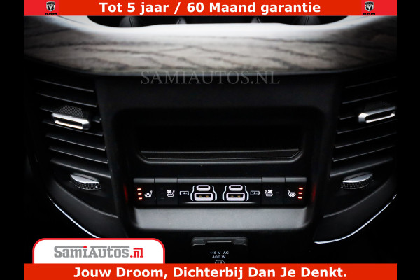 Dodge Ram 1500 Limited Night H.O 540HP 706Nm | Massage + Full Option | De Meest Luxe en Volle Pick-Up in zijn Klasse | Comfortabele Dubbele Cabine met Royale 5 Zitplaatsen | BPM vrij | Nu Leverbaar uit Voorraad | Voorraad Nr 2333 - 5129
