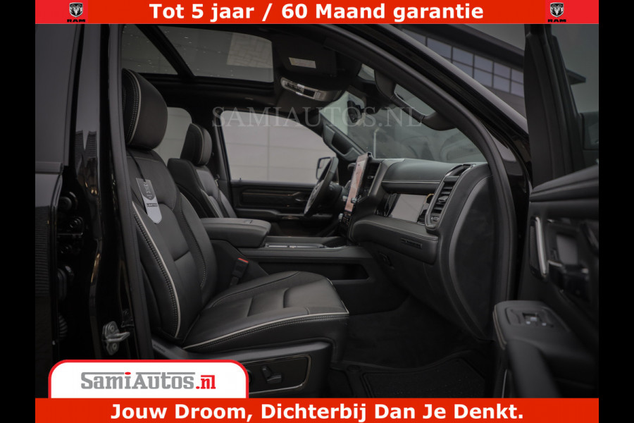 Dodge Ram 1500 Limited Night H.O 540HP 706Nm | Massage + Full Option | De Meest Luxe en Volle Pick-Up in zijn Klasse | Comfortabele Dubbele Cabine met Royale 5 Zitplaatsen | BPM vrij | Nu Leverbaar uit Voorraad | Voorraad Nr 2333 - 5129