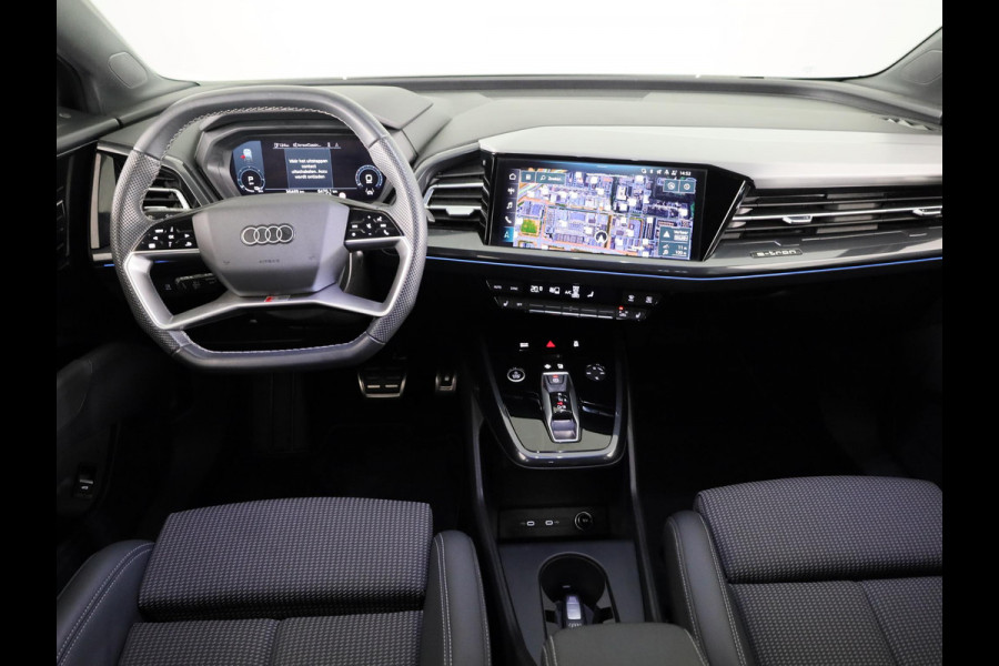 Audi Q4 Sportback e-tron 40 S edition 77 kWh 204pk | Navigatie | Stoelverwarming | Dynamic pakket | 20 inch lichtmetalen velgen | Optiek pakket zwart