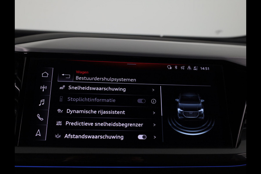 Audi Q4 Sportback e-tron 40 S edition 77 kWh 204pk | Navigatie | Stoelverwarming | Dynamic pakket | 20 inch lichtmetalen velgen | Optiek pakket zwart