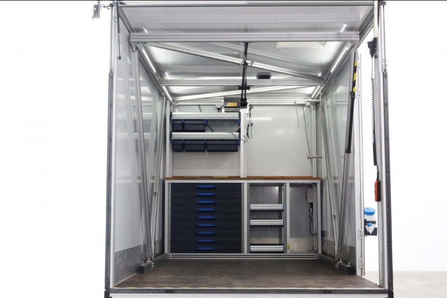 Iveco Daily 35S16 160pk HiMatic Automaat Bakwagen met laadklep Mobiele fietswerkplaats 10-2022